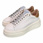 Sneaker donna Stokton pelle bianca platform 