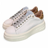 Sneaker donna Stokton pelle bianca platform 