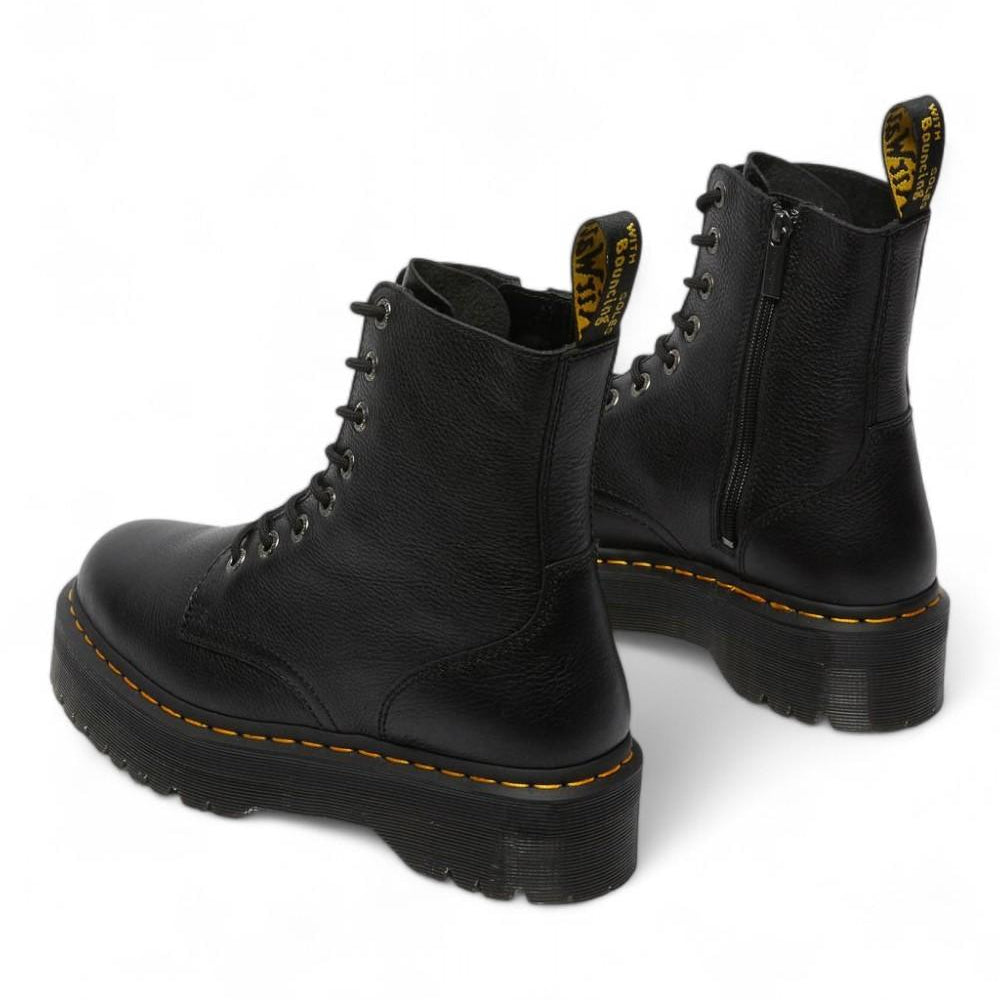 Anfibio platform Jadon III in pelle Pisa nero 