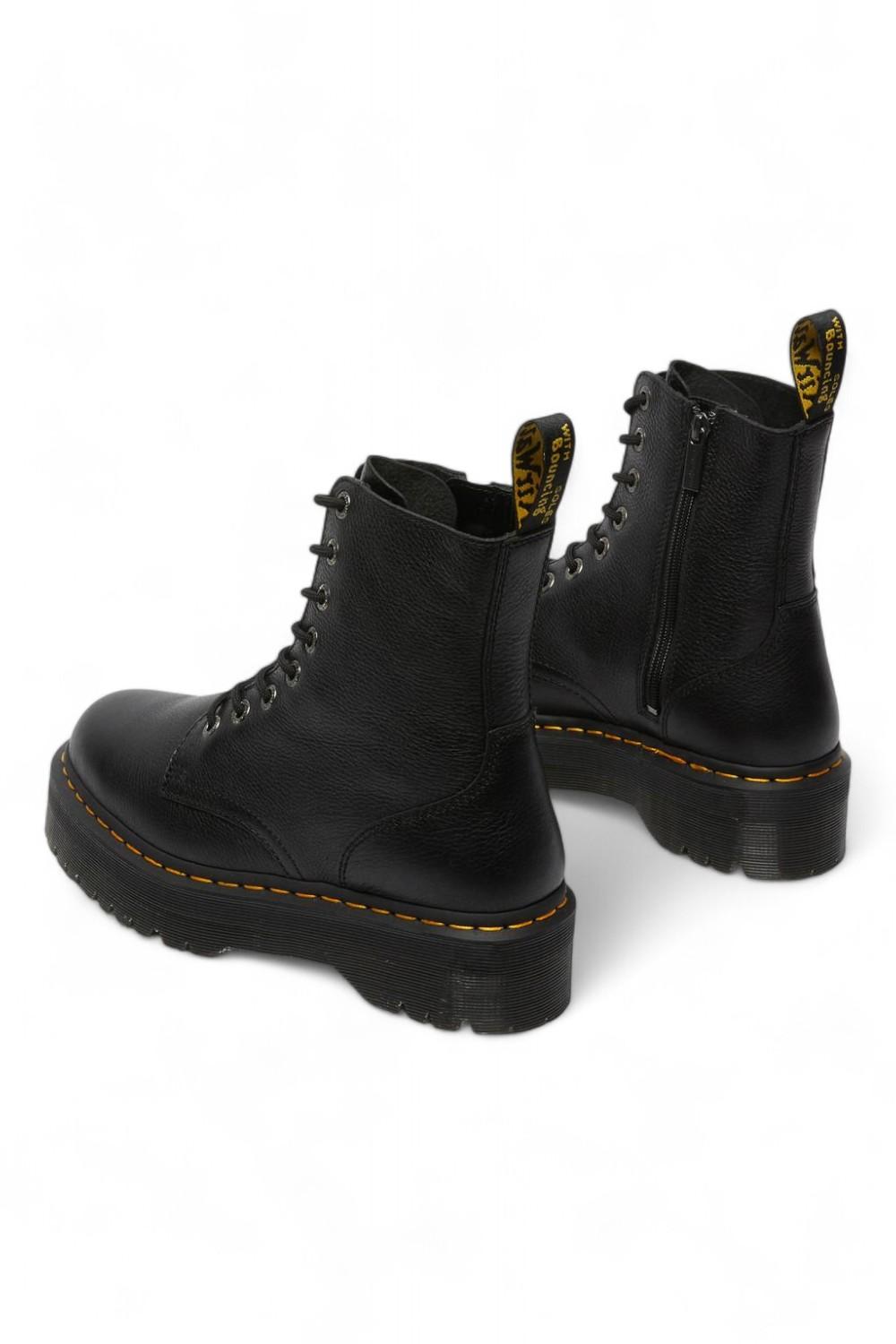 Anfibio platform Jadon III in pelle Pisa nero 