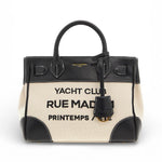 Shopping Riviera Tote bag mini beige black Rue Madam 