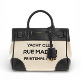 Shopping Riviera Tote bag mini beige black Rue Madam 