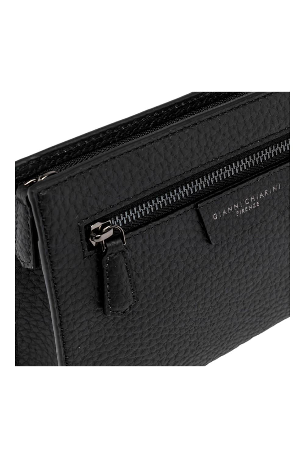Pochette uomo donna pelle nera Gianni Chiarini piccola 