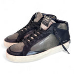 Sneaker mid uomo pelle nero verde Crime London Deluxe Mid Downtown 