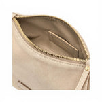 Pochette Nora suede nude piccola Gianni Chiarini<BR/> 