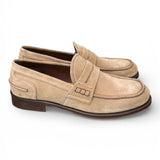 Mocassino camoscio beige Franco Fedele 