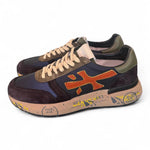 Sneaker uomo Premiata Mick 7721 blu arancio<BR/> 