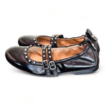 Ballerina cintini pelle nera Dei Colli<BR/> 