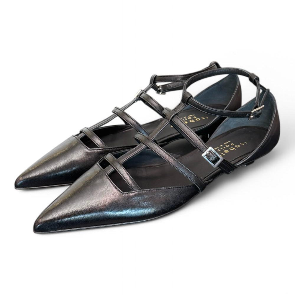Ballerina semiaperta nera Isabelle Paris 
