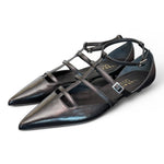 Ballerina semiaperta nera Isabelle Paris 