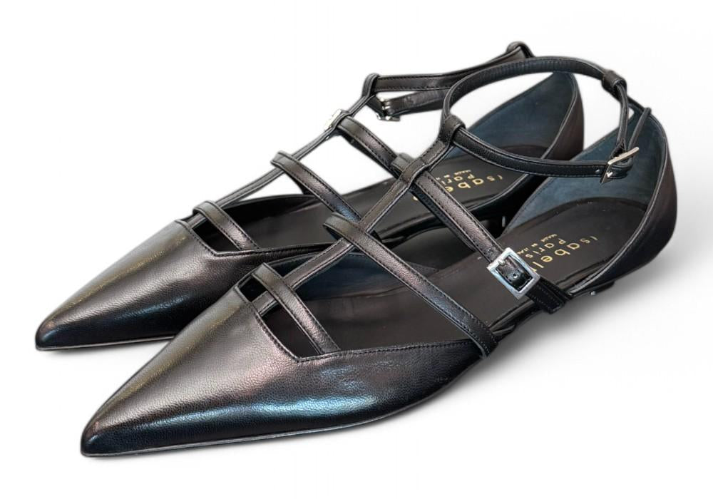 Ballerina semiaperta nera Isabelle Paris 