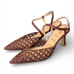 Slingback rafia bruciato T70  Matteo Pitti 