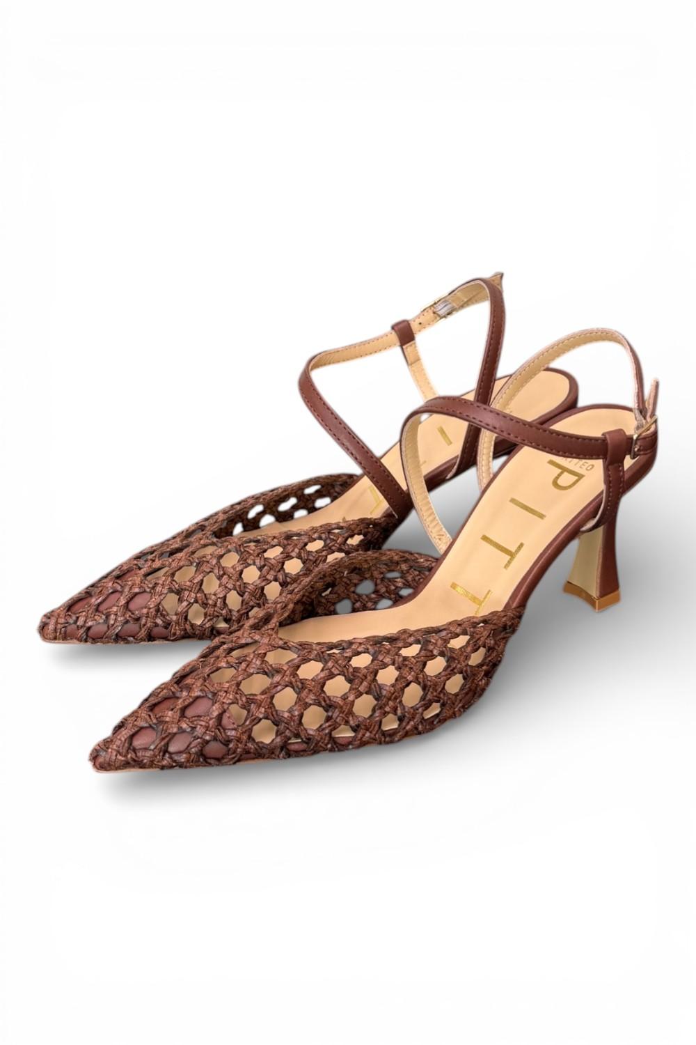 Slingback rafia bruciato T70  Matteo Pitti 