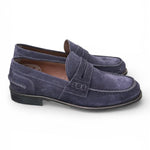 Mocassino camoscio blu Franco Fedele 