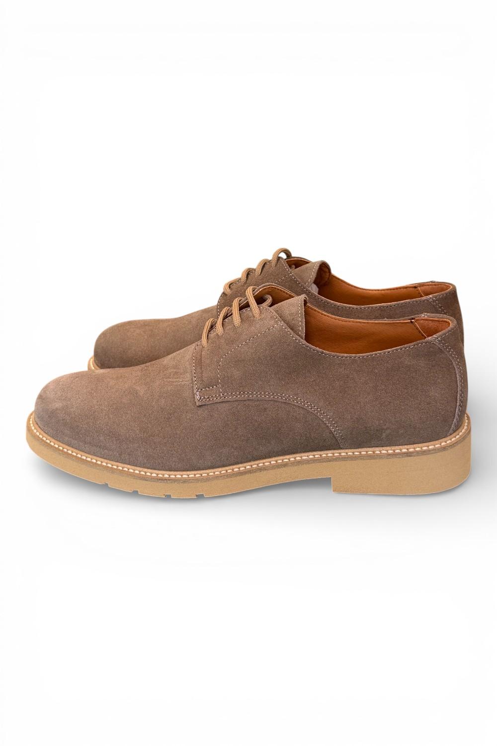Allacciato camoscio taupe micro Exton 