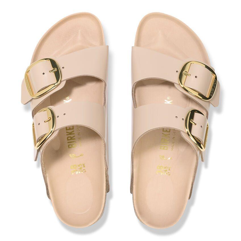 Ciabatta Arizona Big Buckle shine beige Birkenstock 1026553 