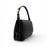Postino Cecile pelle nera Gianni Chiarini<BR/> 