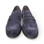 Mocassino camoscio blu Franco Fedele 
