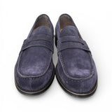 Mocassino camoscio blu Franco Fedele 