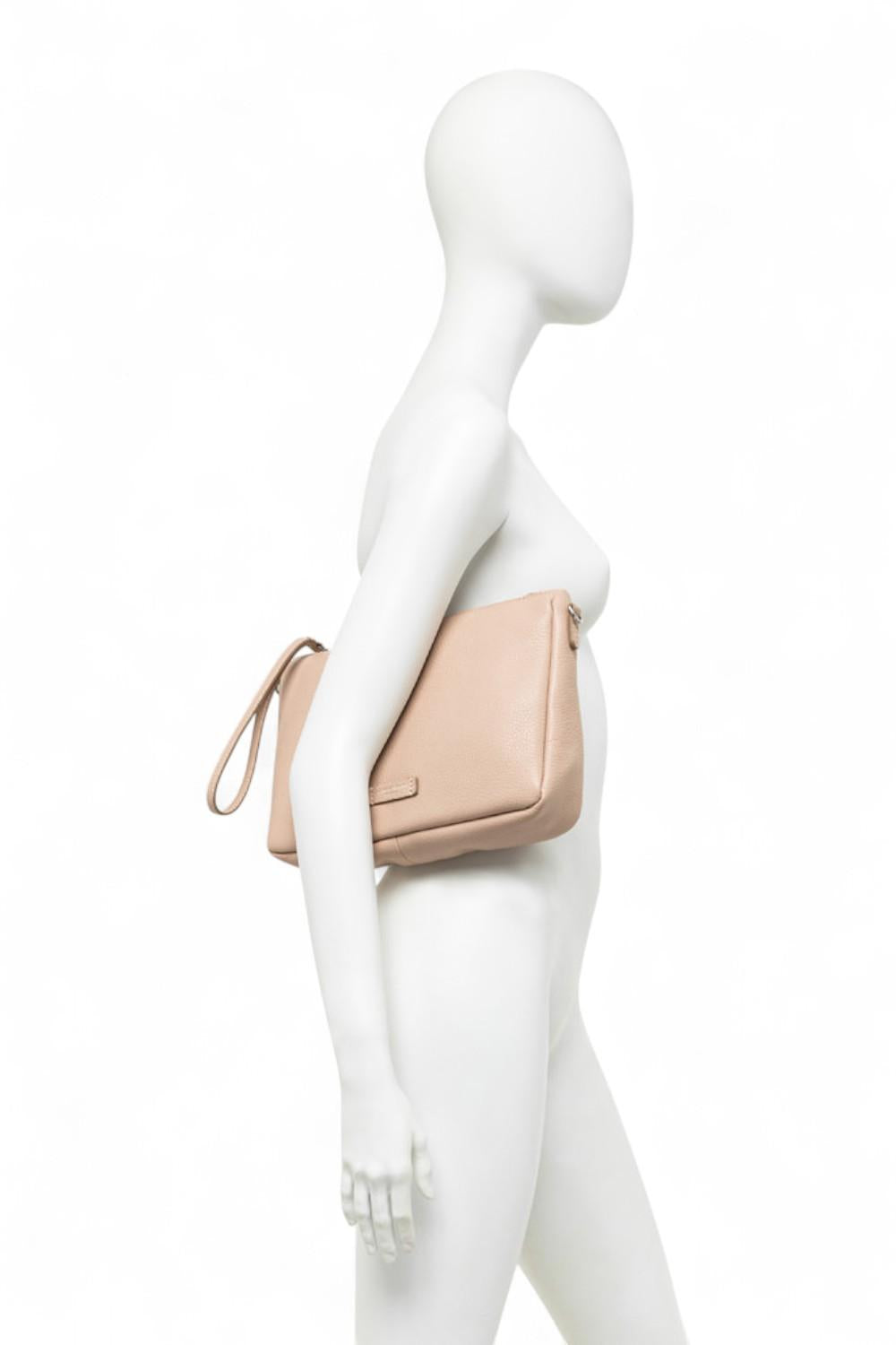 Pochette Nora pelle pink salt Gianni Chiarini<BR/> 