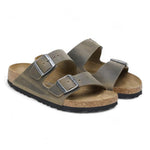Ciabatta arizona Oil Leatjer Khaki Birkenstock 1027039 uomo 