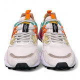 Sneaker donna Flower Mountain Yamano 3 White Fuxia 1N11 rete 