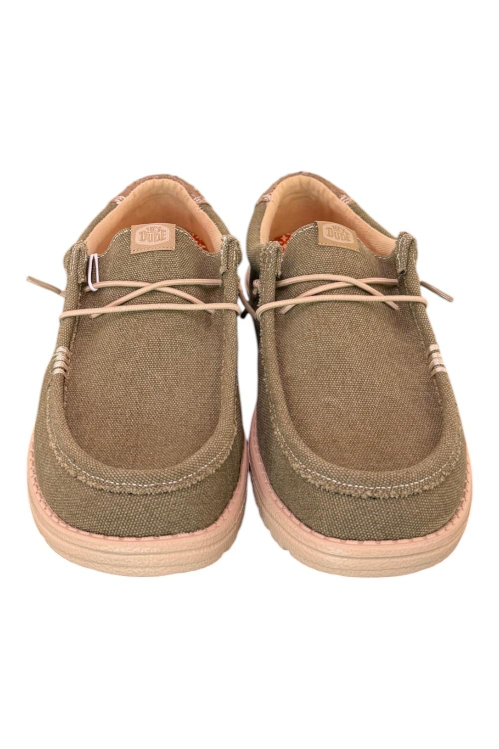 Sneaker uomo Wally Workwear green Hey Dude 