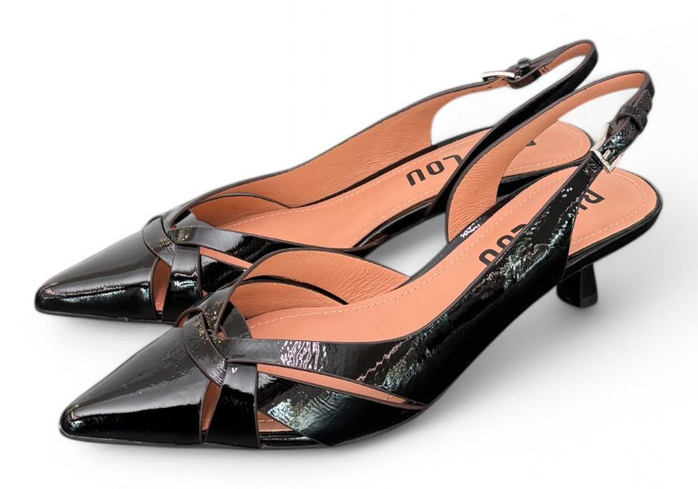 Slingback Bibi Lou incroci naplak nero tacco 