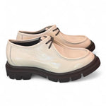 Scarpa allacciata ingegnere naplak latte Les Tulipes 