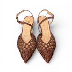 Slingback rafia bruciato T70  Matteo Pitti 