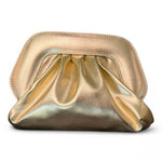 Pochette chiusura scatto ecopelle platino 