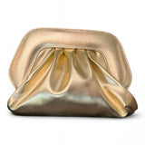 Pochette chiusura scatto ecopelle platino 