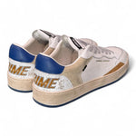 Sneaker uomo basket bianca Crime London Chelsea Oxford Blu 