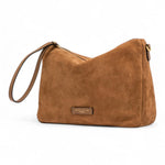 Pochette Nora suede caramello Gianni Chiarini<BR/> 