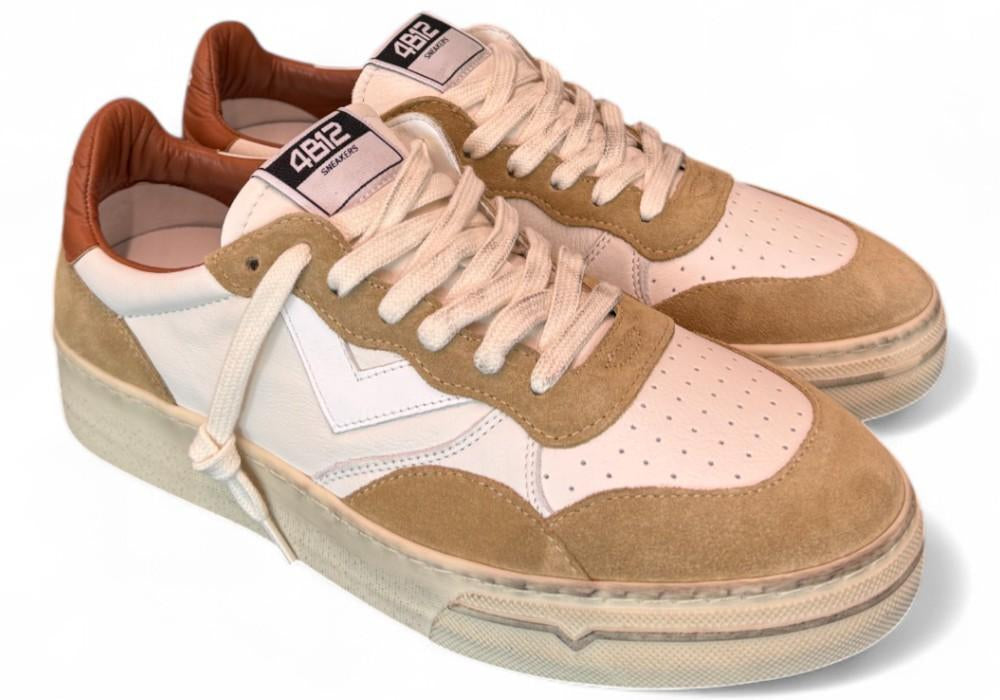 Sneaker uomo Hyper bianca beige 