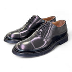 Scarpa allacciata francesina gomma nera Franco Fedele 