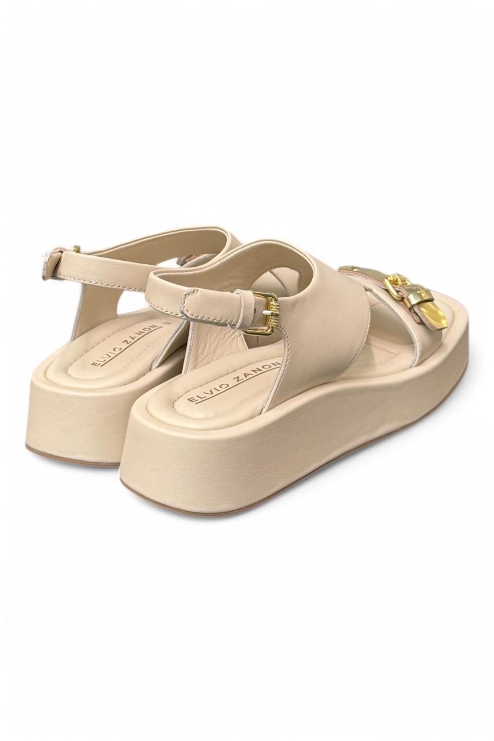 Sandalo asimmetrico burro Zanon<BR/> 