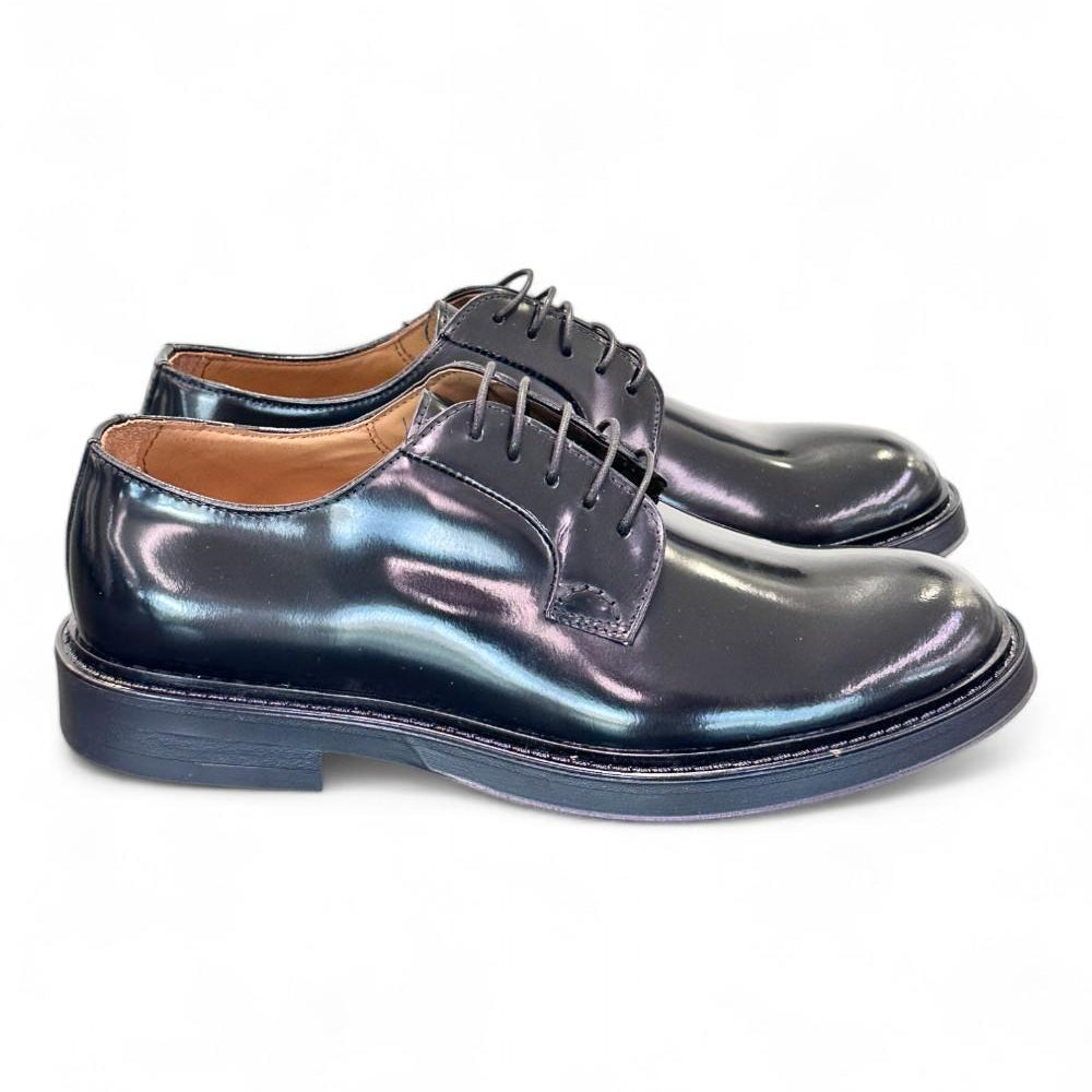 Scarpa allacciata liscia gomma Franco Fedele 