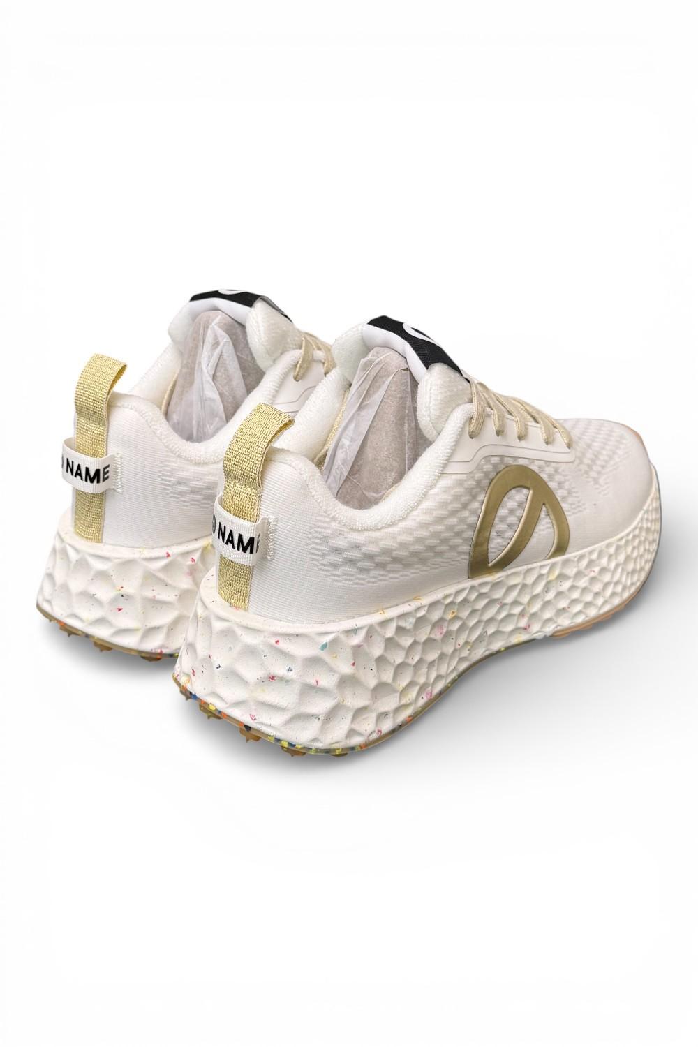 Sneaker donna No Name Carter Fly white gold 