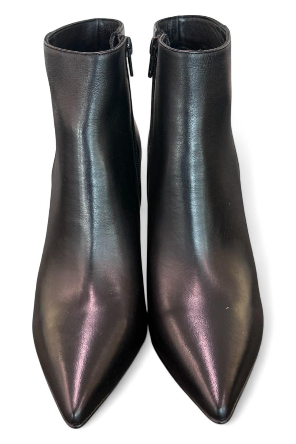 Stivaletto pelle nera T100 Albano 