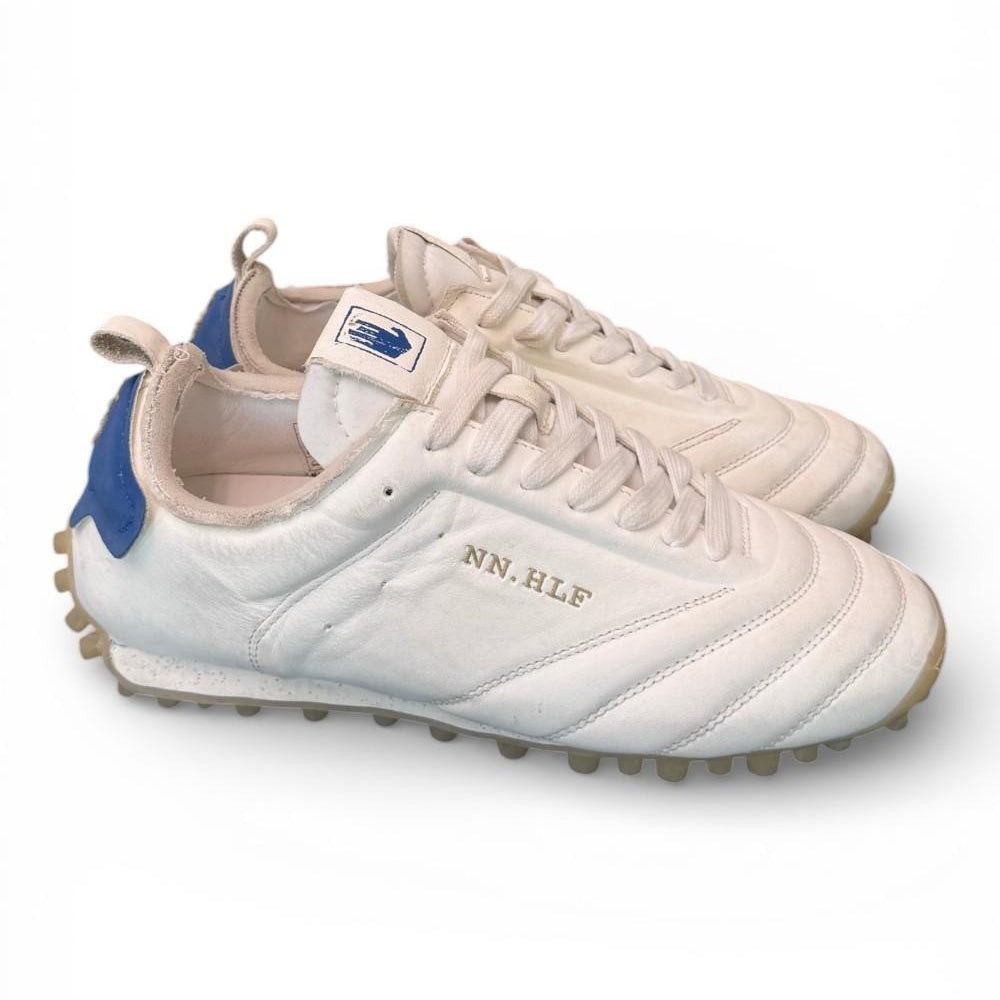 Sneaker sokker pelle bianca blu Nine an Half<BR/> 