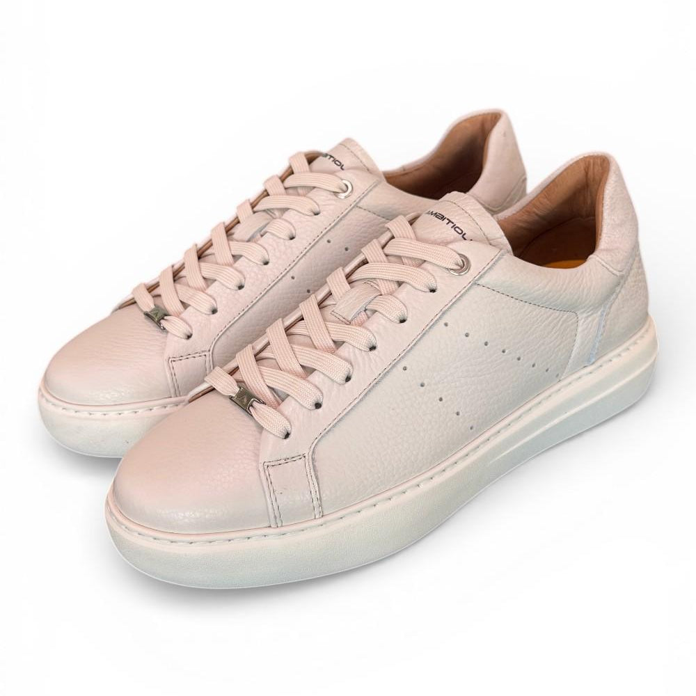Sneaker pelle latte Ambitious 