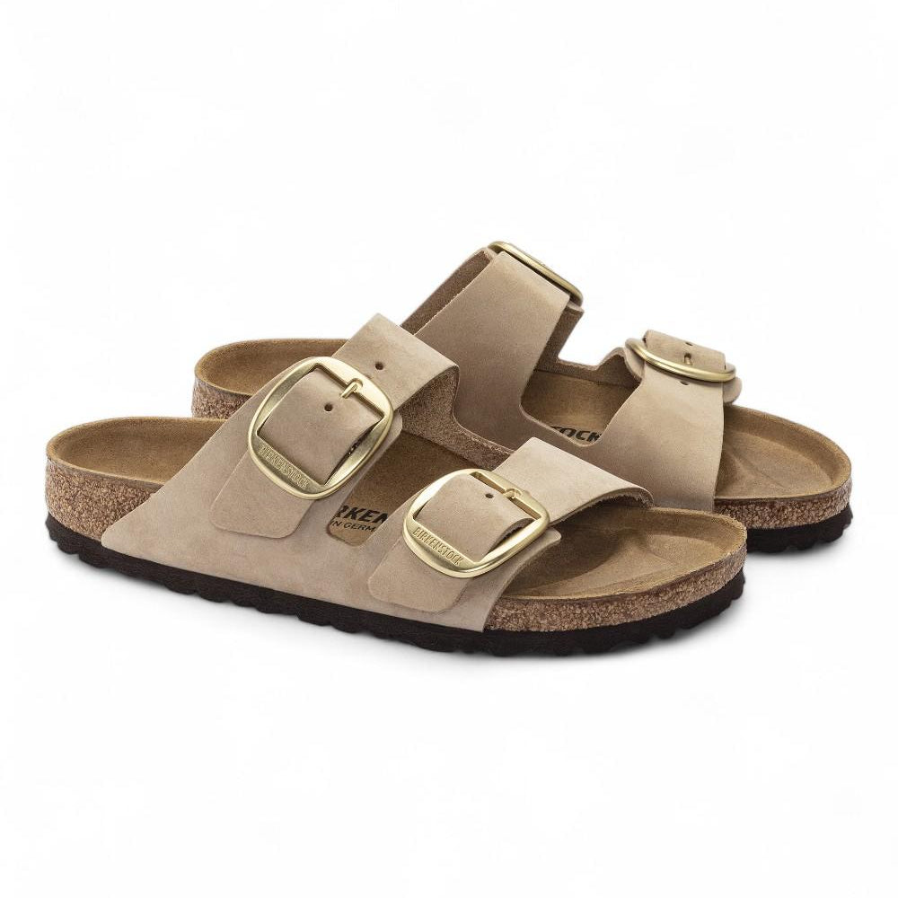 Ciabatta Arizona Big Buckle nabuk Sandcastle Birkenstock 1024064 