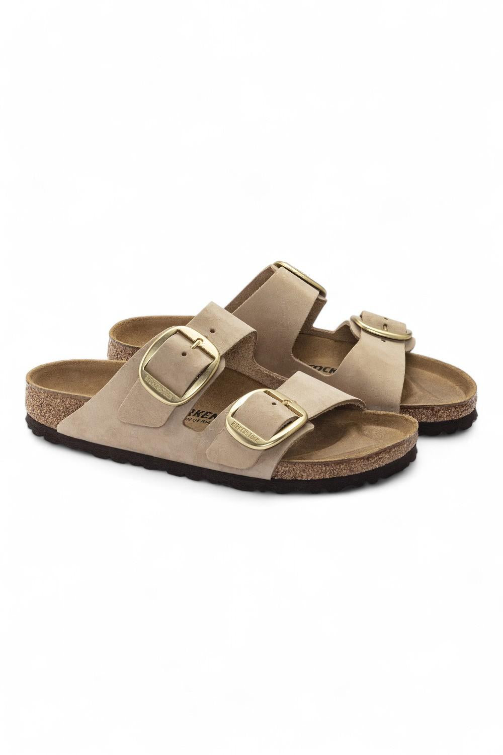 Ciabatta Arizona Big Buckle nabuk Sandcastle Birkenstock 1024064 