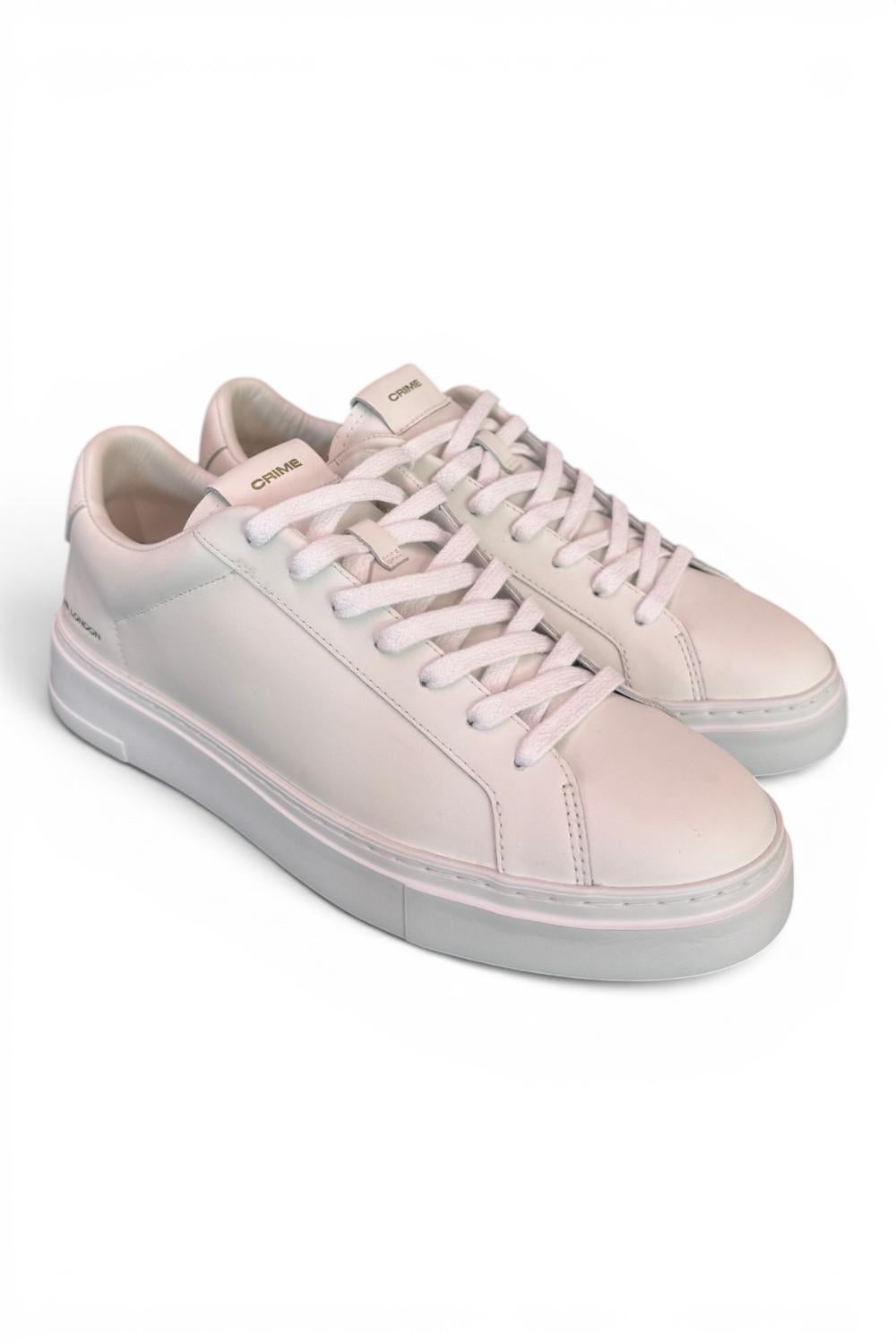 Sneaker pelle bianca XL Crime London 