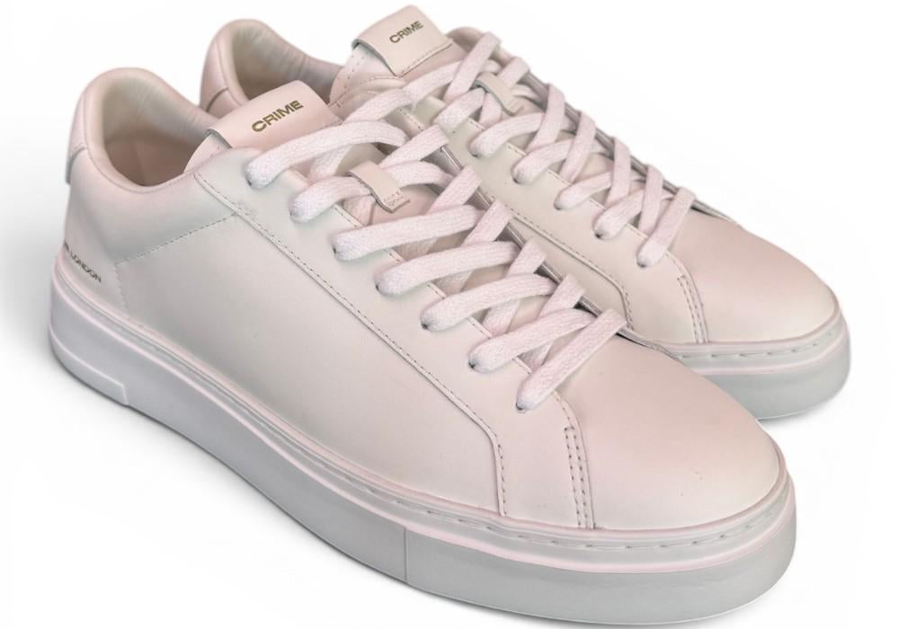 Sneaker pelle bianca XL Crime London 