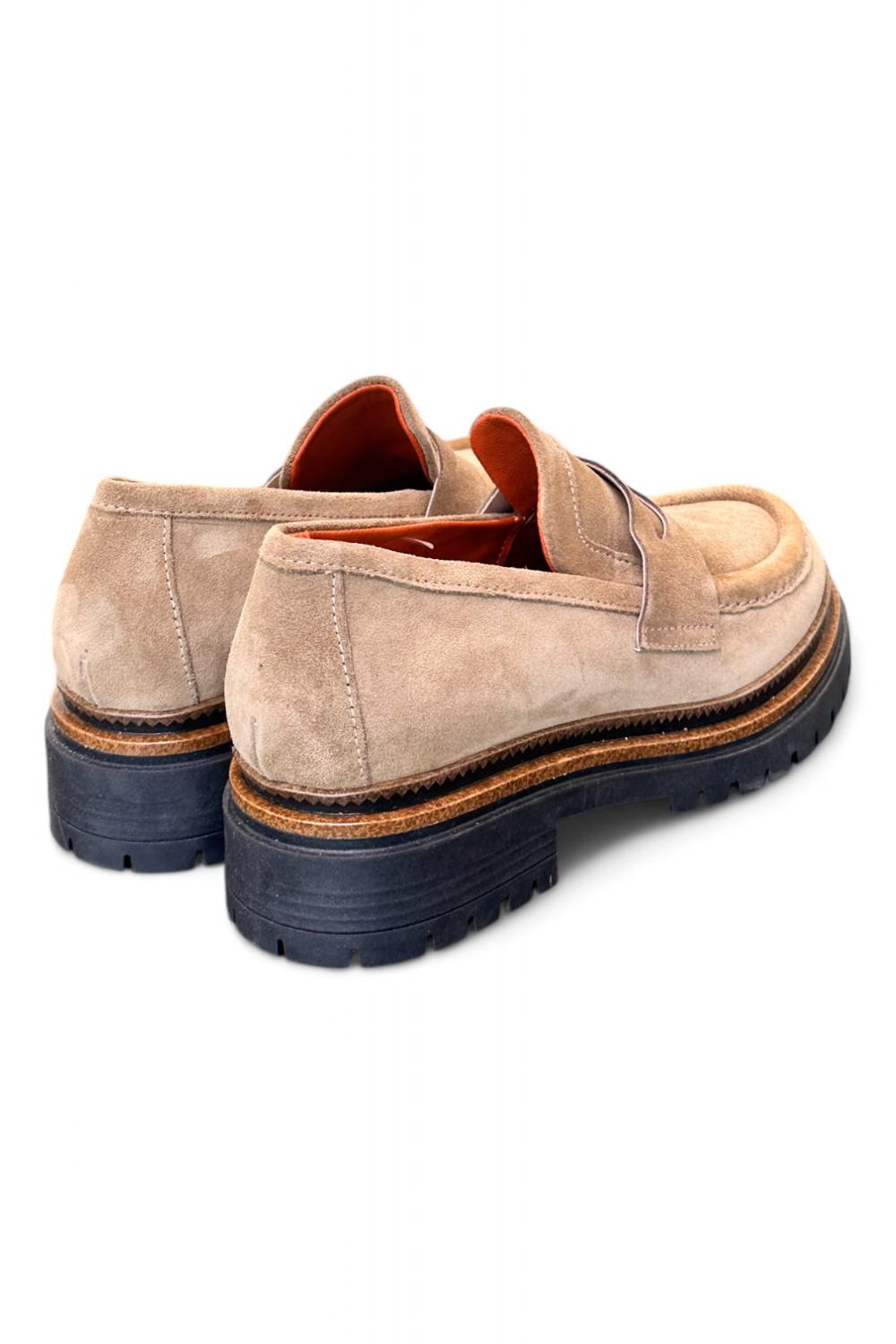 Mocassino donna suede beige Mjus<BR/> 