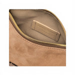 Pochette Nora suede caramel piccola Gianni Chiarini<BR/> 