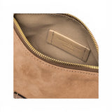 Pochette Nora suede caramel piccola Gianni Chiarini<BR/> 