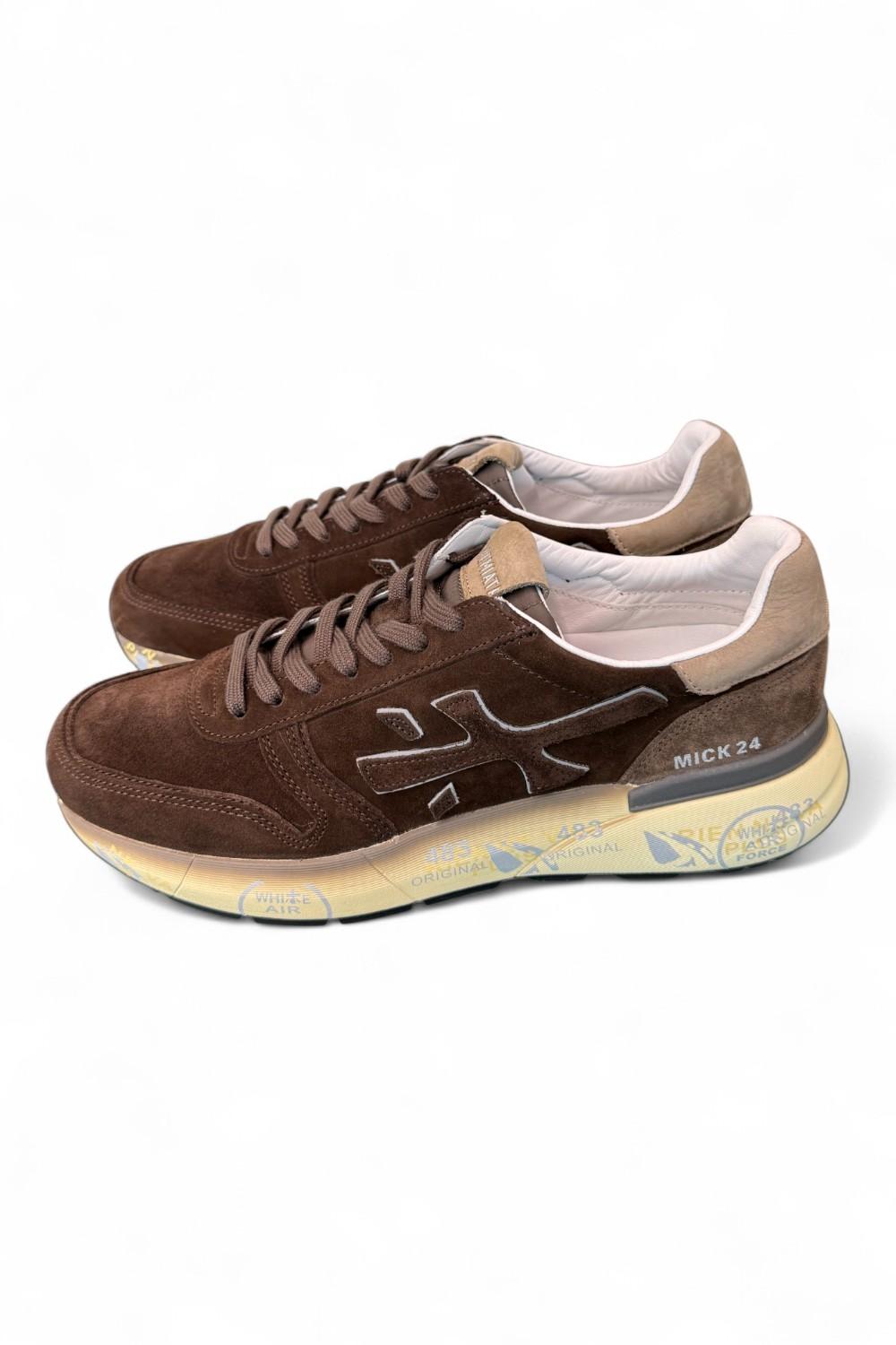 Sneaker uomo Premiata Mick 7898 suede testa di moro 
